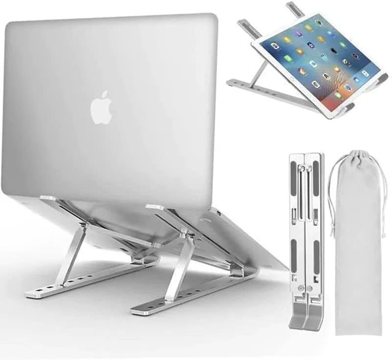 Adjustable Laptop Stand, Portable Aluminium Laptop Riser Laptop