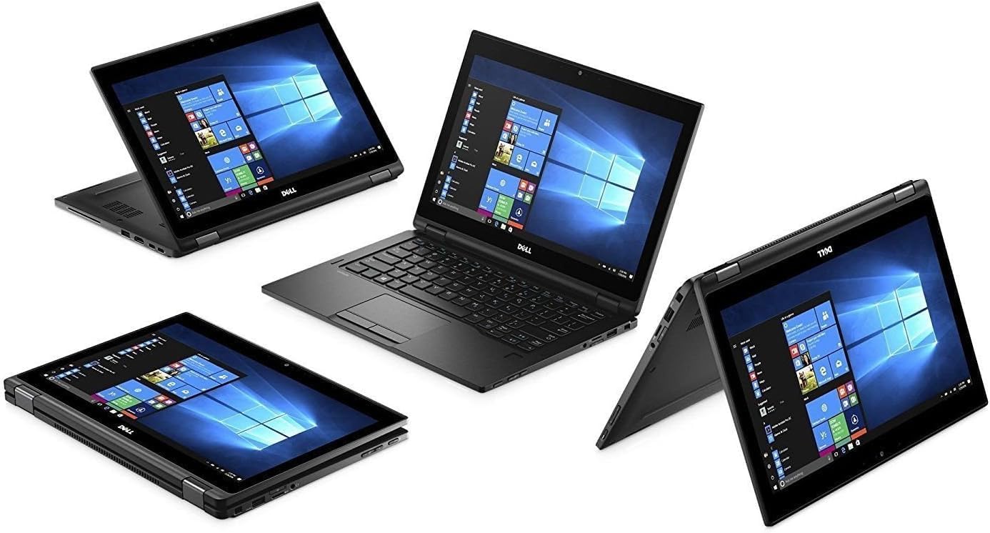Dell Latitude 12 5000 5289 2-IN-1 Business Laptop - 12.5" Gorilla Glass TouchScreen FHD (1920x1080), Intel Core i5-7300U, 256GB SSD, 8GB RAM, Backlit Keys, NFC, Windows 11 Pro