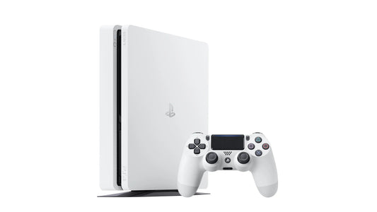 PLAYSTATION 4 SLIM WHITE - BLACK- USED 500GB
